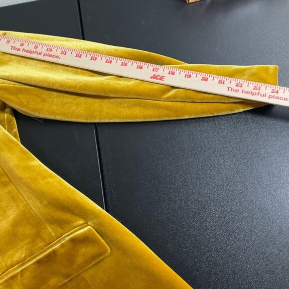 INC International Concepts Gold Velvet Blazer Women Sz XL Cocktail Party Glam - Picture 8 of 11